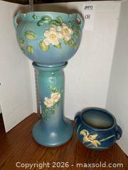 MaxSold Auction: Roseville Pottery: Panter and Pedestal - Los Altos (California, USA) PARTNER MANAGED Estate Sale Online Auction - Almond Avenue