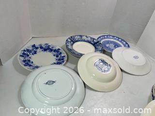 MaxSold Auction: The Transferware Treasure: Blue & White Multi-Piece Floral Set - Los Altos (California, USA) PARTNER MANAGED Estate Sale Online Auction - Almond Avenue