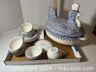 MaxSold Auction: Vintage Rooster + Teacups Set - Los Altos (California, USA) PARTNER MANAGED Estate Sale Online Auction - Almond Avenue