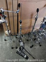 MaxSold Auction: Tama & DW Chrome Drum Hardware Set — Stands and Bass Pedal - Irvine (California, USA) SELLER MANAGED Downsizing Online Auction - Jeronimo Road