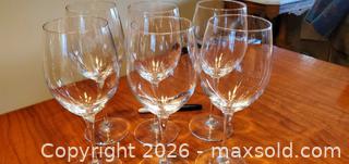 MaxSold Auction: 6 large crystal wine glasses - Ottawa (Ontario, Canada) SELLER MANAGED Charity/Fundraising Online Auction - Pauline-Charron Place