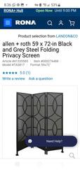 MaxSold Auction: Large heavy solid outdoor/indoor privacy screen - Ottawa (Ontario, Canada) SELLER MANAGED Charity/Fundraising Online Auction - Pauline-Charron Place