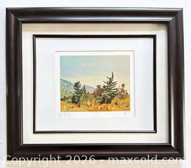 MaxSold Auction: Framed Hand Signed Group of Seven Lithograph by A.J. Casson “Woodland Combermere” COA  - Barrie (Ontario, Canada) PARTNER MANAGED Reseller Online Auction - Collier Street