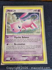 MaxSold Auction: Pokemon Mew Secret Wonders Cosmos Holo MP 15/132 - Toronto (Ontario, Canada) PARTNER MANAGED Downsizing Online Auction - McAdam Avenue