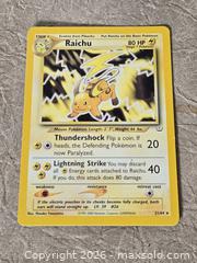 MaxSold Auction: Pokemon Raichu Neo Revelation NM 21/64 - Toronto (Ontario, Canada) PARTNER MANAGED Downsizing Online Auction - McAdam Avenue