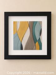 MaxSold Auction: Abstract Teal/Green & Yellow Framed Wall Art, Square - Dysart and Others (Ontario, Canada) SELLER MANAGED Downsizing Online Auction - Webb Circle