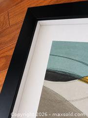 MaxSold Auction: Abstract Teal/Green & Yellow Framed Wall Art, Square - Dysart and Others (Ontario, Canada) SELLER MANAGED Downsizing Online Auction - Webb Circle