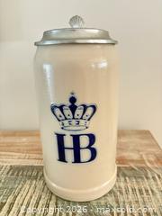 MaxSold Auction: Hofbräuhaus München 1L Stoneware Beer Stein with Pewter Lid - Dysart and Others (Ontario, Canada) SELLER MANAGED Downsizing Online Auction - Webb Circle