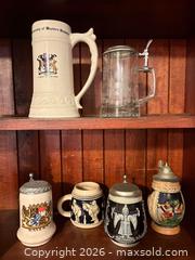 MaxSold Auction: Set of 5 German Bavarian Ceramic & Pewter Beer Steins - Dysart and Others (Ontario, Canada) SELLER MANAGED Downsizing Online Auction - Webb Circle
