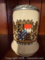 MaxSold Auction: Set of 5 German Bavarian Ceramic & Pewter Beer Steins - Dysart and Others (Ontario, Canada) SELLER MANAGED Downsizing Online Auction - Webb Circle