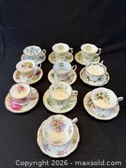 MaxSold Auction: 10 Royal Albert Teacup and Saucers  - Oakville (Ontario, Canada) PARTNER MANAGED Estate Sale Online Auction - Lakeshore Road West