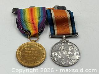 MaxSold Auction: British War Medal and Victory Medal Pair: WWI - Oakville (Ontario, Canada) PARTNER MANAGED Estate Sale Online Auction - Lakeshore Road West