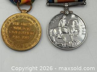 MaxSold Auction: British War Medal and Victory Medal Pair: WWI - Oakville (Ontario, Canada) PARTNER MANAGED Estate Sale Online Auction - Lakeshore Road West