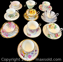 MaxSold Auction: English Bone China Porcelain Teacups and Saucers: Crown Staffordshire, Foley, and More - Oakville (Ontario, Canada) PARTNER MANAGED Estate Sale Online Auction - Lakeshore Road West