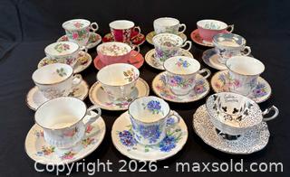 MaxSold Auction: English Teacups with Saucers: Staffordshire, Aynsley, Hammersley, Paragon and More - Oakville (Ontario, Canada) PARTNER MANAGED Estate Sale Online Auction - Lakeshore Road West