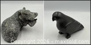 MaxSold Auction: Inuit Sculptures: Carved Stone Bird and Hippo - Oakville (Ontario, Canada) PARTNER MANAGED Estate Sale Online Auction - Lakeshore Road West