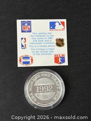 MaxSold Auction: Legend of the Game Coin: Shaquille O'Neal 1 OUNCE STERLING SILVER, Legend of the Game Coin: Shaquille O'Neal  - Oakville (Ontario, Canada) PARTNER MANAGED Estate Sale Online Auction - Lakeshore Road West
