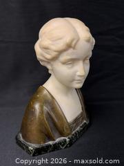 MaxSold Auction: Schumacher Carved White Marble and Bronze Bust of a Young Woman, Stamped - Oakville (Ontario, Canada) PARTNER MANAGED Estate Sale Online Auction - Lakeshore Road West