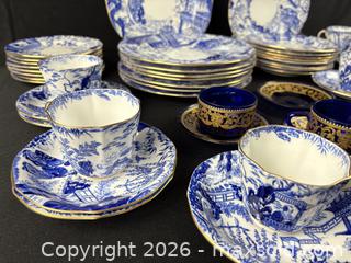 MaxSold Auction: Setting for 8 Royal Crown Derby "Blue Willow" Pattern with Additions - Oakville (Ontario, Canada) PARTNER MANAGED Estate Sale Online Auction - Lakeshore Road West