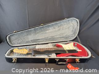 MaxSold Auction: Squier Stratocaster Electric Guitar in Fitted Hard Case - Oakville (Ontario, Canada) PARTNER MANAGED Estate Sale Online Auction - Lakeshore Road West