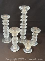 MaxSold Auction: Vintage Iittala Festivo Candlestick Set of 5: Mid-Century Modern Icicle Design - Oakville (Ontario, Canada) PARTNER MANAGED Estate Sale Online Auction - Lakeshore Road West