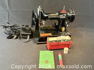 MaxSold Auction: Vintage Singer  Featherweight Sewing Machine #221-1, Circa 1933 - 1968 - Oakville (Ontario, Canada) PARTNER MANAGED Estate Sale Online Auction - Lakeshore Road West