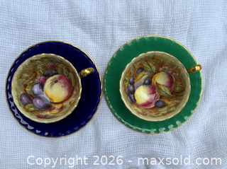 MaxSold Auction: Aynsley Orchard Fruit design Teacups with Saucers, Signed D Jones - Oakville (Ontario, Canada) PARTNER MANAGED Estate Sale Online Auction - Lakeshore Road West