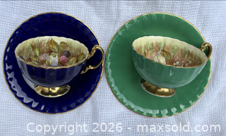MaxSold Auction: Aynsley Orchard Fruit design Teacups with Saucers, Signed D Jones - Oakville (Ontario, Canada) PARTNER MANAGED Estate Sale Online Auction - Lakeshore Road West