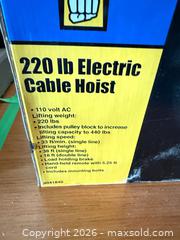 MaxSold Auction: Power Fist 220 lb Electric Cable Hoist A - Surrey (British Columbia, Canada) Estate Sale Online Auction - 88 Avenue
