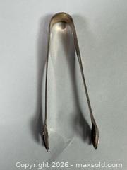 MaxSold Auction: (4) STERLING Decorative Souvenir Spoons and Small Tongs-Marked - Toronto (Ontario, Canada) SELLER MANAGED Reseller Online Auction - Chesswood Drive