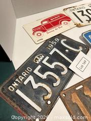 MaxSold Auction: Lot of 4-6 Ontario Metal License Plates, 1920s–1950s - Milton (Ontario, Canada) SELLER MANAGED Downsizing Online Auction - Irving Terrace