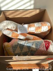 MaxSold Auction: Patchwork Checkerboard Cotton Quilt - Multiple Items - Milton (Ontario, Canada) SELLER MANAGED Downsizing Online Auction - Irving Terrace