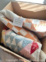 MaxSold Auction: Patchwork Checkerboard Cotton Quilt - Multiple Items - Milton (Ontario, Canada) SELLER MANAGED Downsizing Online Auction - Irving Terrace