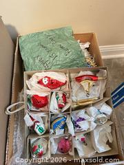 MaxSold Auction: Vintage Glass Christmas Ornaments Set of 12 Multicolor - Milton (Ontario, Canada) SELLER MANAGED Downsizing Online Auction - Irving Terrace