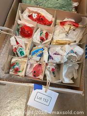 MaxSold Auction: Vintage Glass Christmas Ornaments Set of 12 Multicolor - Milton (Ontario, Canada) SELLER MANAGED Downsizing Online Auction - Irving Terrace