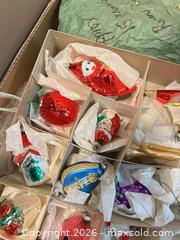 MaxSold Auction: Vintage Glass Christmas Ornaments Set of 12 Multicolor - Milton (Ontario, Canada) SELLER MANAGED Downsizing Online Auction - Irving Terrace