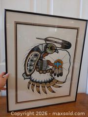 MaxSold Auction: DRUMMER - An original woodland Indian painting by Lloyd Kakepetum  - London (Ontario, Canada) PARTNER MANAGED Downsizing Online Auction - Seymour Crescent