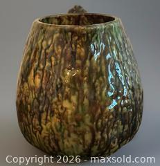 MaxSold Auction: Rare Vintage Morton Pottery Spatterware Green & Brown Stoneware Ceramic Pitcher  - Ogden (New York, USA) SELLER MANAGED Downsizing Online Auction - West Avenue