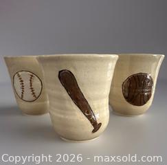 MaxSold Auction: Vintage Studio Pottery Artisan Cups Artist Signed Handmade Sports Set Of 3  - Ogden (New York, USA) SELLER MANAGED Downsizing Online Auction - West Avenue