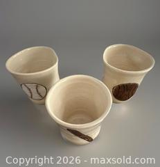 MaxSold Auction: Vintage Studio Pottery Artisan Cups Artist Signed Handmade Sports Set Of 3  - Ogden (New York, USA) SELLER MANAGED Downsizing Online Auction - West Avenue