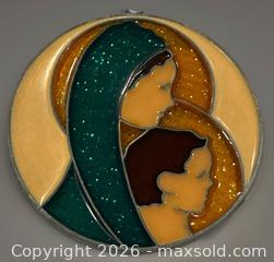 MaxSold Auction: Vintage Sun Catcher - Stained Glass look Mary Jesus Religious Christian  - Ogden (New York, USA) SELLER MANAGED Downsizing Online Auction - West Avenue