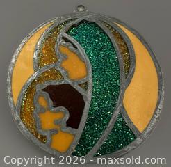 MaxSold Auction: Vintage Sun Catcher - Stained Glass look Mary Jesus Religious Christian  - Ogden (New York, USA) SELLER MANAGED Downsizing Online Auction - West Avenue