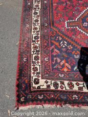 MaxSold Auction: Hand-Knotted Persian 4 x 6 Wool Area Rug — Red/Navy/Ivory - Chatham (New Jersey, USA) PARTNER MANAGED Estate Sale Online Auction - River Road