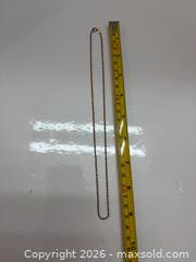 MaxSold Auction: 10k Yellow Gold Rope Chain Necklace, 18 in, Spring Ring Clasp - Brantford (Ontario, Canada) PARTNER MANAGED Estate Sale Online Auction - Marshall Street