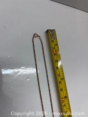 MaxSold Auction: 10k Yellow Gold Rope Chain Necklace, 18 in, Spring Ring Clasp - Brantford (Ontario, Canada) PARTNER MANAGED Estate Sale Online Auction - Marshall Street