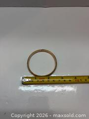 MaxSold Auction: 10k Yellow Gold Tone Bangle Bracelet, Hinged - Brantford (Ontario, Canada) PARTNER MANAGED Estate Sale Online Auction - Marshall Street