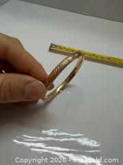 MaxSold Auction: 10k Yellow Gold Tone Bangle Bracelet, Hinged - Brantford (Ontario, Canada) PARTNER MANAGED Estate Sale Online Auction - Marshall Street