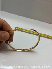 MaxSold Auction: 10k Yellow Gold Tone Bangle Bracelet, Hinged - Brantford (Ontario, Canada) PARTNER MANAGED Estate Sale Online Auction - Marshall Street