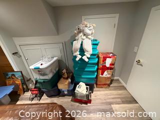 MaxSold Auction: Christmas Decorations Assortment with Boxed Artificial Tree - Brantford (Ontario, Canada) PARTNER MANAGED Estate Sale Online Auction - Marshall Street