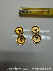 MaxSold Auction: Gold 10k Octagonal Cufflinks, Approximately 1 inch - Brantford (Ontario, Canada) PARTNER MANAGED Estate Sale Online Auction - Marshall Street